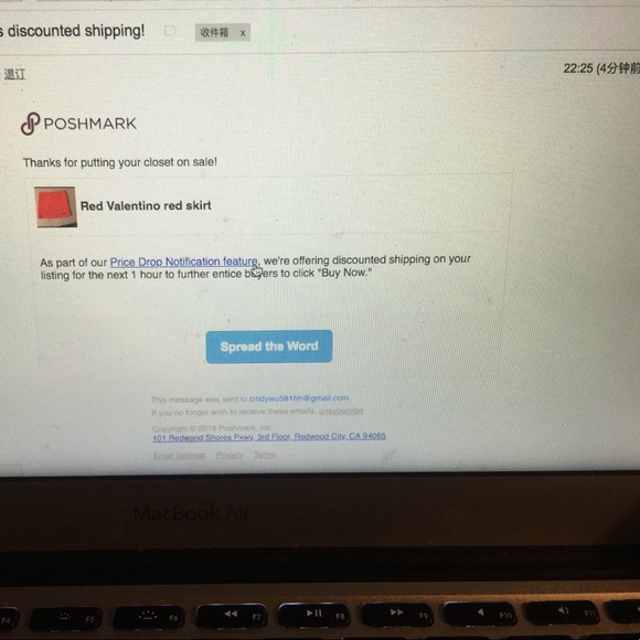 Red Valentino red skirt - Picture 3 of 3